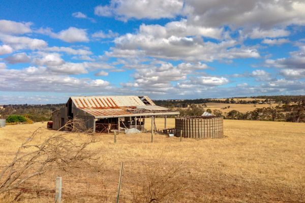 Rustic Australian farm shed